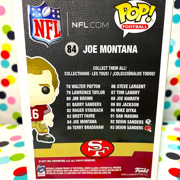 49ers Quarterback Joe Montana Funk Pop #84 (imperfect box) - Picture 3 of 3